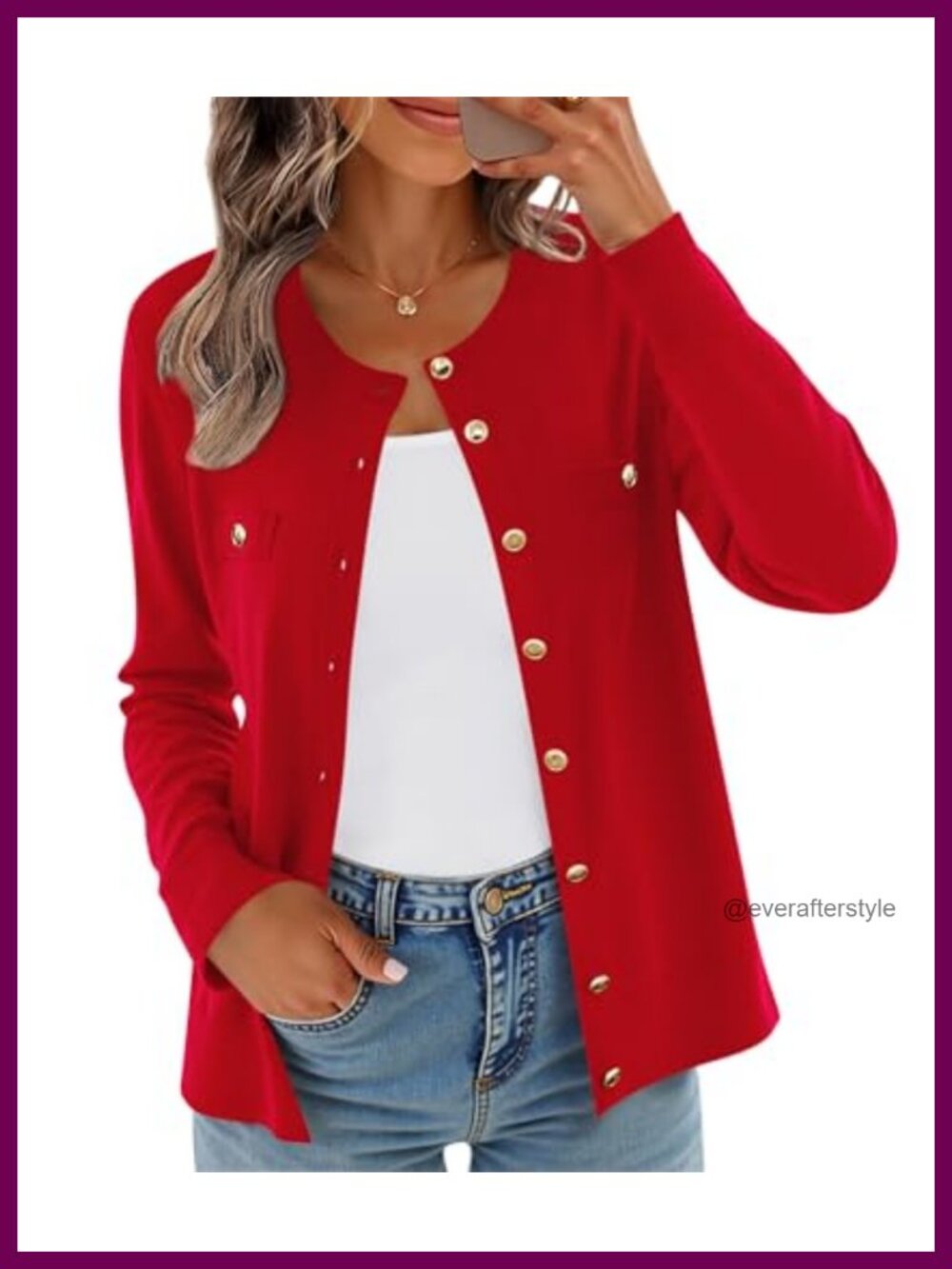 Women's Viscose Blend Knit Cardigan Long Sleeve Lightweight